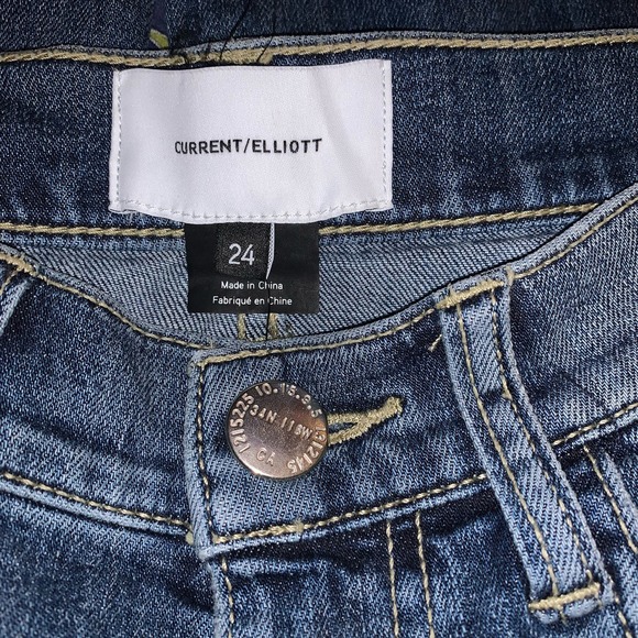 Current/Elliott's high-rise The Kick jeans 24 - Picture 4 of 8